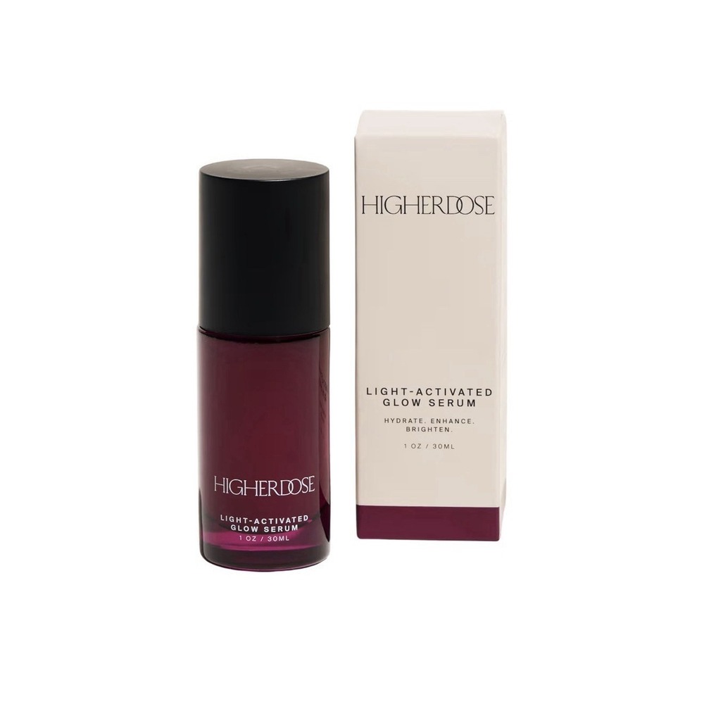 HigherDOSE Red Light Face Mask Serum Light Activated Glow Serum 1 oz NEW
